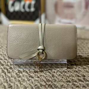 Chloe Alphabet Long Wallet (Letter K) Bifold